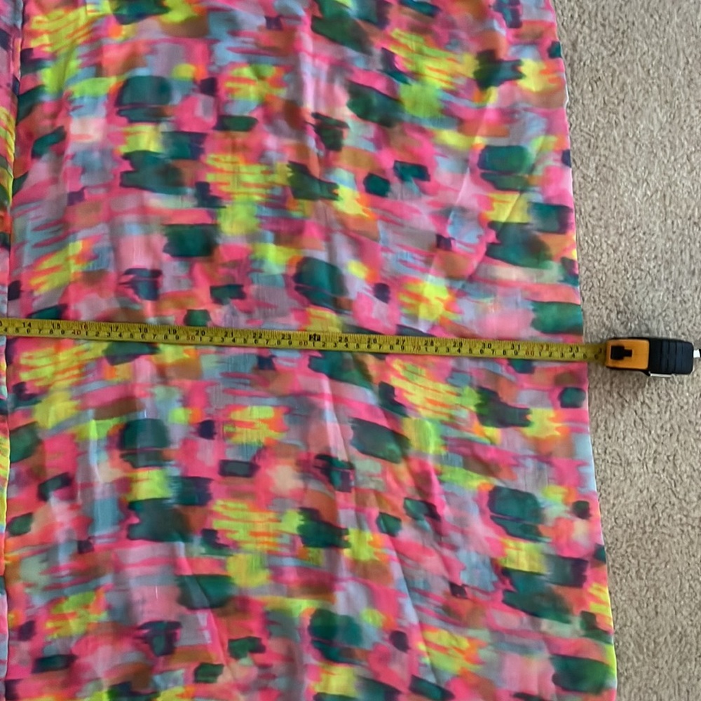 Multi-Color Abstract Print Infinity Scarf - Picture 4 of 5